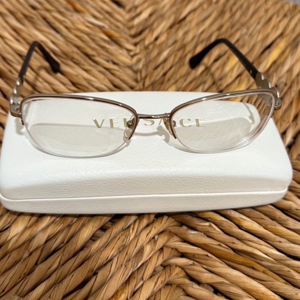 Versace Wire Glass Frames Model 1217B 1252 54 17 135-Preowned